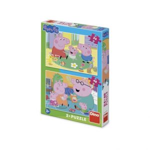 DINO Puzzle Peppa Pig: Domov 24+48 dílků