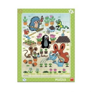 DINO Puzzle Krtek zahradník 40 dílků deskové
