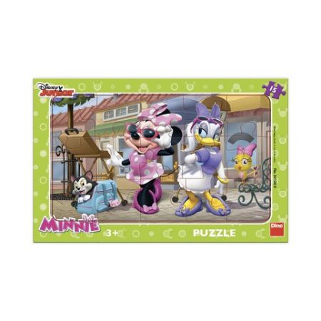 DINO Puzzle Minnie na Montmartru 15 dílků deskové