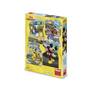 DINO Puzzle Mickey ve městě 4x54 dílků