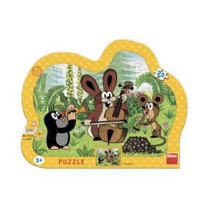 DINO Puzzle Krtek muzikant 25 dílků deskové