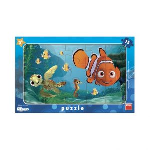 DINO Puzzle Nemo a želva 15 dílků deskové