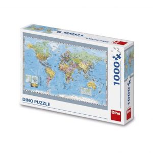 DINO Puzzle Politická mapa světa 1000 dílků