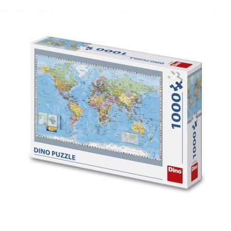 DINO Puzzle Politická mapa světa 1000 dílků