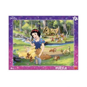 DINO Puzzle Sněhurka a zvířátka 40 dílků deskové
