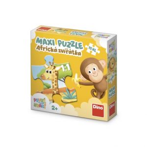 DINO První hraní: Africká zvířátka 15 maxi Puzzle