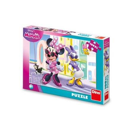 DINO Puzzle Minnie a Dasiy ve městě 100 XL dílků