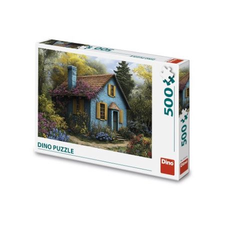 DINO Puzzle Modrý domeček 500 dílků