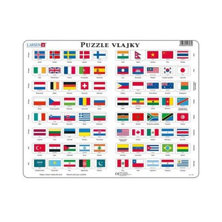 DINO VLAJKY 80 d. EDU Puzzle