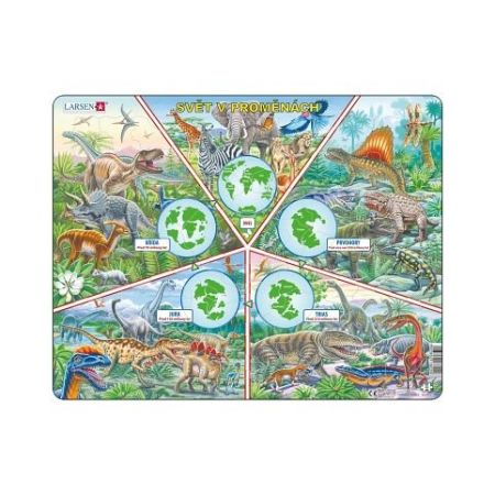 DINO SVĚT V PROMĚNÁCH 100 d. EDU Puzzle