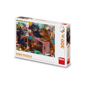 DINO Puzzle Jezevčíci 300 xl dílků