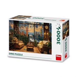 DINO Puzzle Malovaný Londýn 3000 dílků