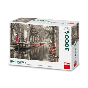 DINO Puzzle Kanál v Amsterdamu 3000 dílků