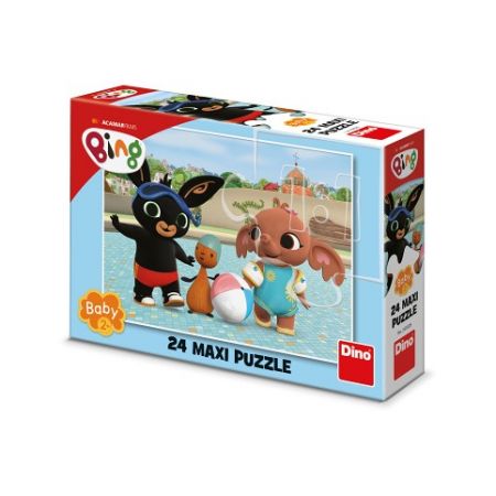 DINO Puzzle Bing u bazénu 24 dílků maxi