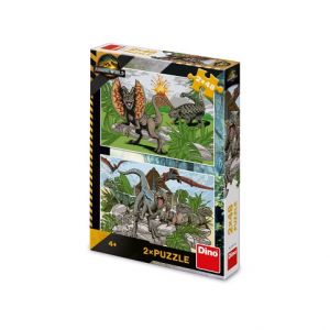 DINO Puzzle Jurský svět 2x48 dílků
