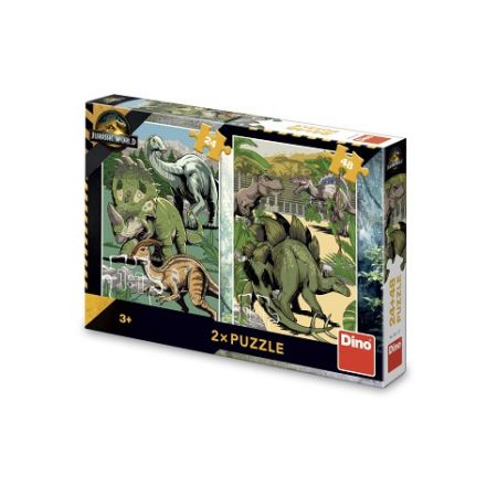 DINO Puzzle Jurský svět 24+48 dílků