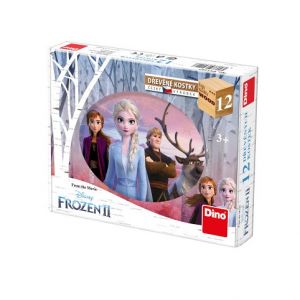 DINO Dřevěné kostky Frozen II – 12 kostek