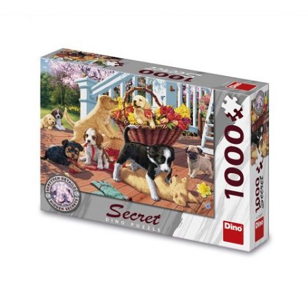 DINO Puzzle Štěňata 1000 dílků secret collection