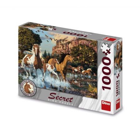 DINO Puzzle Skrytí koně 1000 dílků secret collection