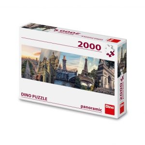 DINO Puzzle Paříž koláž 2000 dílků panoramic 