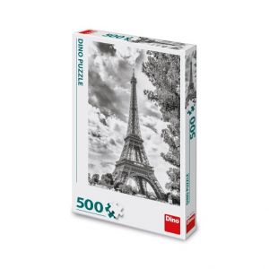DINO Puzzle Černobílá Eiffelova věž 500 dílků