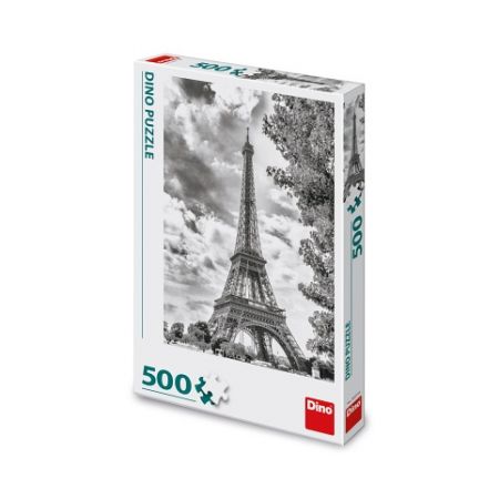 DINO Puzzle Černobílá Eiffelova věž 500 dílků