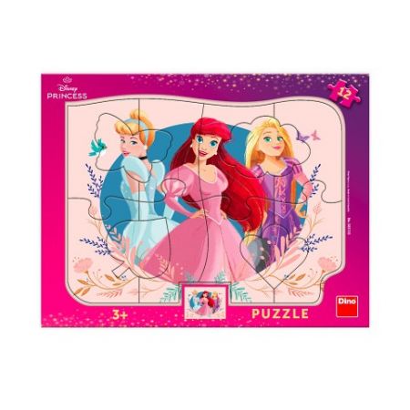 DINO Puzzle Princezny 12 dílků deskové