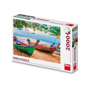 DINO Puzzle Rybářské loďky 2000 dílků