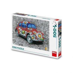DINO Puzzle Malovaný VW Brouk 500 dílků