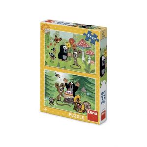 DINO Puzzle Krtek: Oslava 2x48 dílků