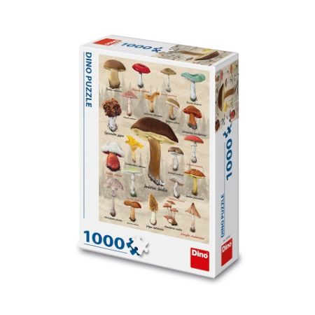 DINO Puzzle Houby koláž 1000 dílků