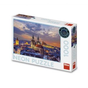 DINO Puzzle Pohled na Hradčany 1000 dílků neon