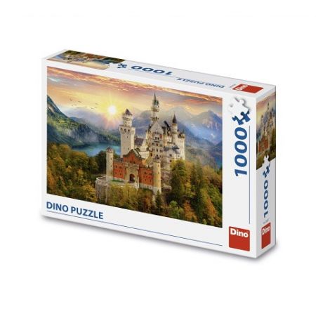 DINO Puzzle Malovaný Neuswanstein 1000 dílků