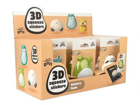 Gifty - 3D sqeeze stickers - mix 3