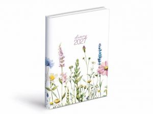 Diář denní 2027 D801 PU potisk 1, 14,7cm x 21,2cm, 7781551