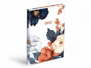 Diář denní 2027 D801 PU potisk 4, 14,7cm x 21,2cm, 7781554