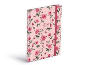 Diář týdenní 2027 T805 Lamino 3 s gumkou, 14,7cm x 21,2cm, 7781573
