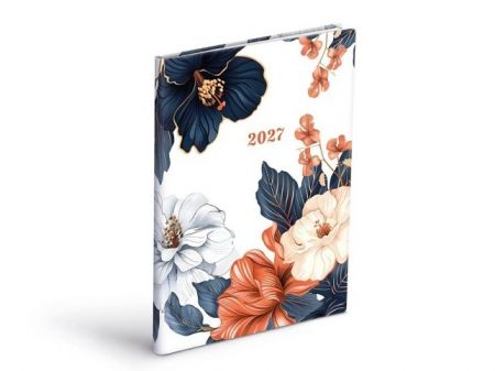 Diář týdenní 2027 T805 PU potištěné 4, 14,7cm x 21,2cm, 7781578