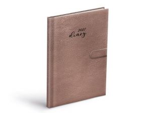 Diář týdenní 2027 T805 PU růžový s magnet, 14,7cm x 21,2cm, 7781579