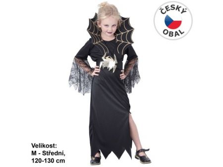 Kostým na karneval Černá vdova, 120-130cm