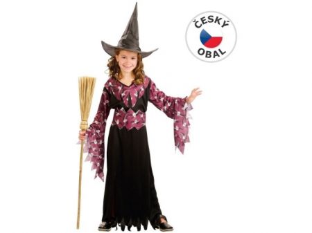 Kostým na karneval Čarodějka, 120-130cm