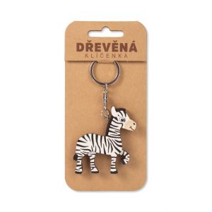 ALBI Dřevěná klíčenka - Zebra