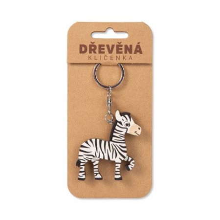 ALBI Dřevěná klíčenka - Zebra