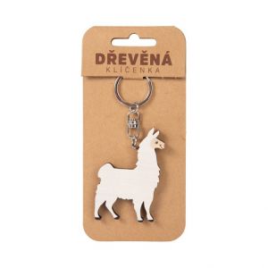 ALBI Dřevěná klíčenka - Lama