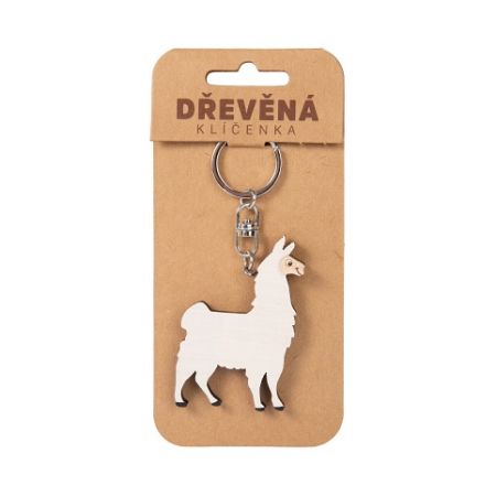 ALBI Dřevěná klíčenka - Lama