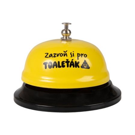 ALBI Recepční zvonek s textem - Zazvoň pro toaleťák