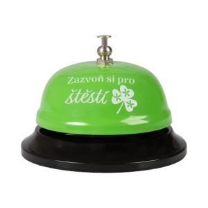 ALBI Recepční zvonek s textem - Zazvoň pro štěstí