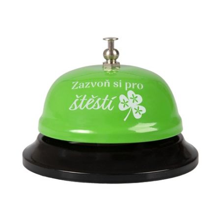 ALBI Recepční zvonek s textem - Zazvoň pro štěstí