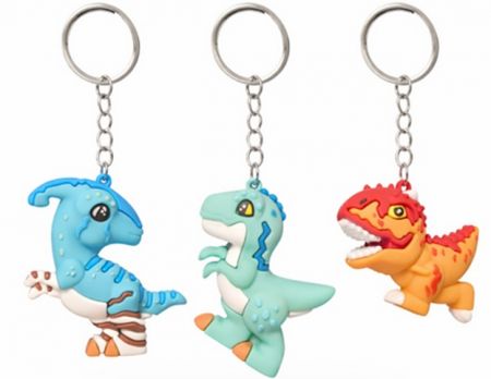 Klíčenka dinosaurus – barevný přívěsek na klíče
