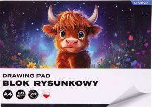 Výkresový blok A4/20 listů bílý kráva STK F10